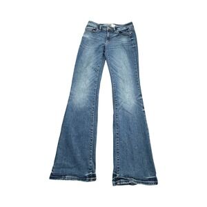 Route 66 Jeans Womens 6 Blue R1893 Bootcut Stretch Denim Mid Rise Flare Leg